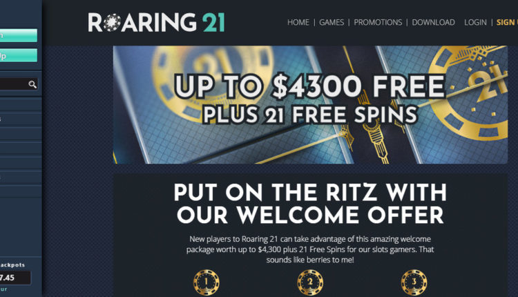 Roaring21 exclusive 21$ Sem depósito free chips