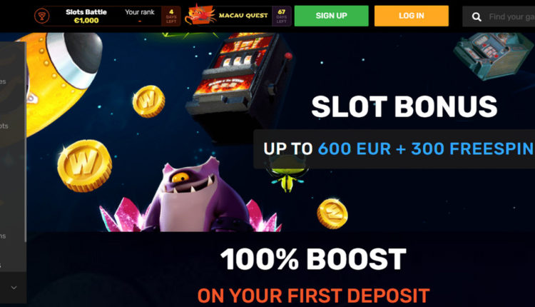 Winz Casino 300 rodadas gratis & 600 EUR Código promocional