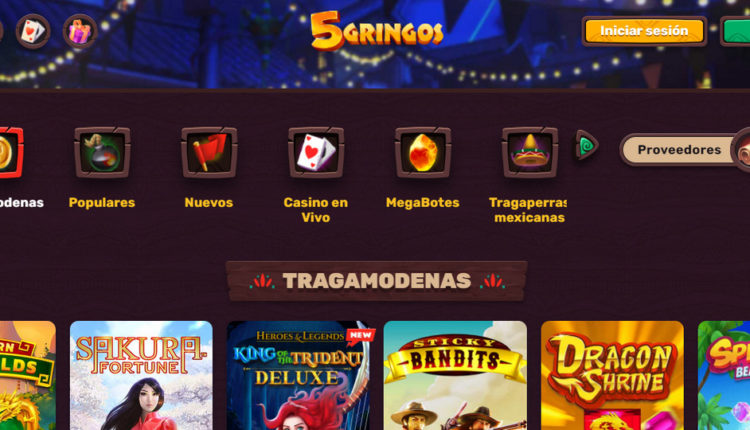5Gringos Casino Bono 200 % & Giros Gratis