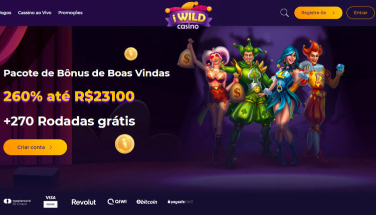 Iwildcasino 270 Rodadas Gratis & 23 100 R$ Bonus de Boas Vindas