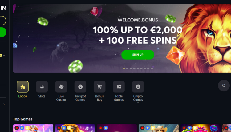 Lionspin 100 rodadas gratis & 2000 EUR Bônus de boas-vindas
