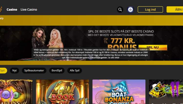 Dansk777 Casino 100% op til 777 KR Bônus de boas vindas