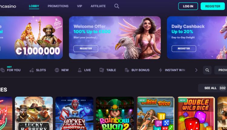 WishCasino 100 Sin depósito & 100% up to 800 EUR