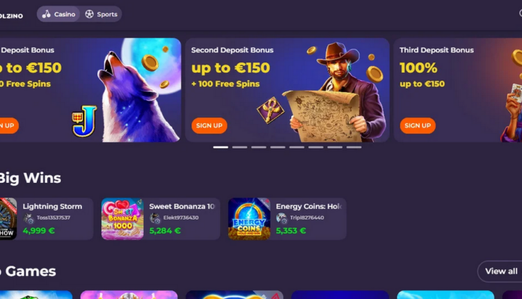 Coolzino Casino & Apostas desportivas Bónus de boas-vindas